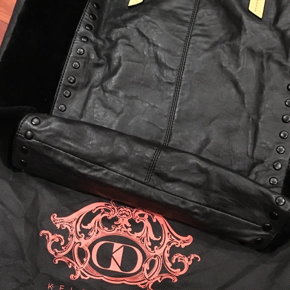 Kelsi Dagger Fur/Leather Bucket Bag - Picture 3 of 4